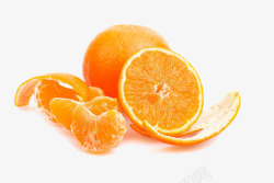 拨开的橘子新鲜橘子高清图片