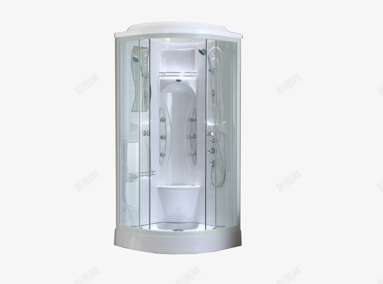 豪华整体玻璃淋浴房psd免抠素材_88icon https://88icon.com 整体 淋浴房 玻璃 蒸汽 豪华