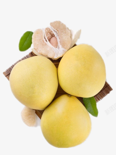 新鲜的柚子png免抠素材_88icon https://88icon.com 水果 美食 食物 黄色