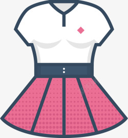 粉色短裙粉色裙子矢量图高清图片