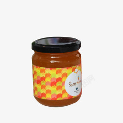 蜂蜜玻璃瓶果酱包装素材