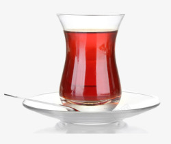 玻璃杯茶具套里的红茶红色饮料等素材