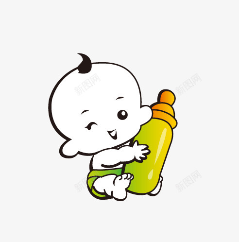 卡通婴儿png免抠素材_88icon https://88icon.com 卡通 奶瓶 婴儿 宝宝