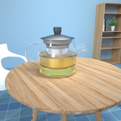 茶壶茶壶茶杯玻璃透明茶壶素材