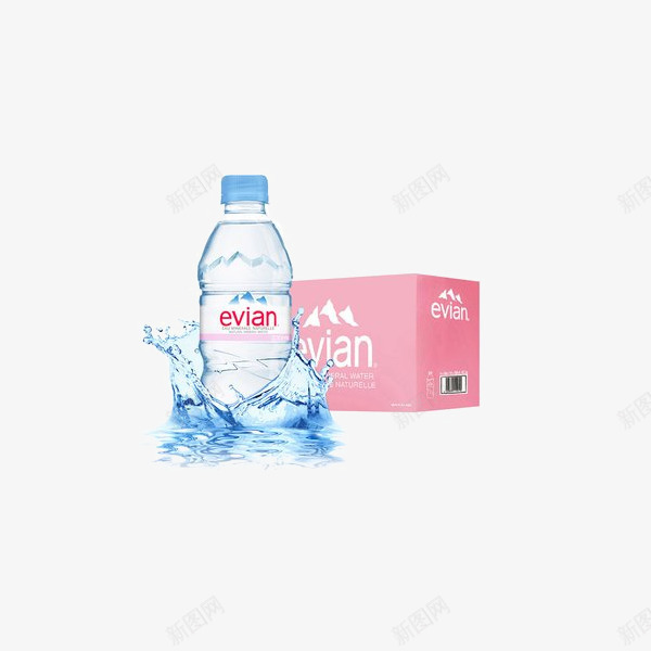 依云天然矿泉水png免抠素材_88icon https://88icon.com evian 产品实物 矿泉水 进口食品