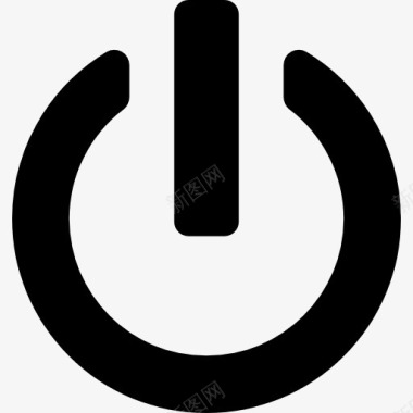 电源电源按钮标志图标图标