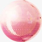 粉色亮片圆球素材