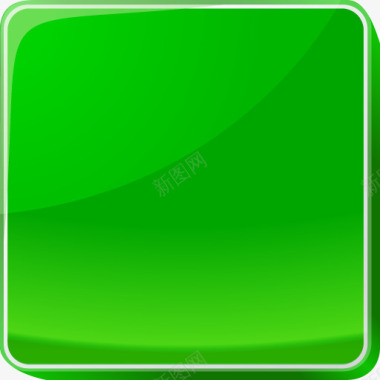 置顶按钮绿色绿色的方形按钮图标图标