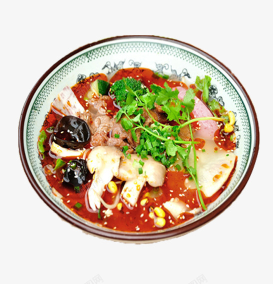 麻辣汤png免抠素材_88icon https://88icon.com 冒菜 美味食品 香菜 麻辣