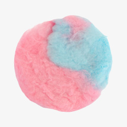 粉蓝色混合着的棉花糖实物素材