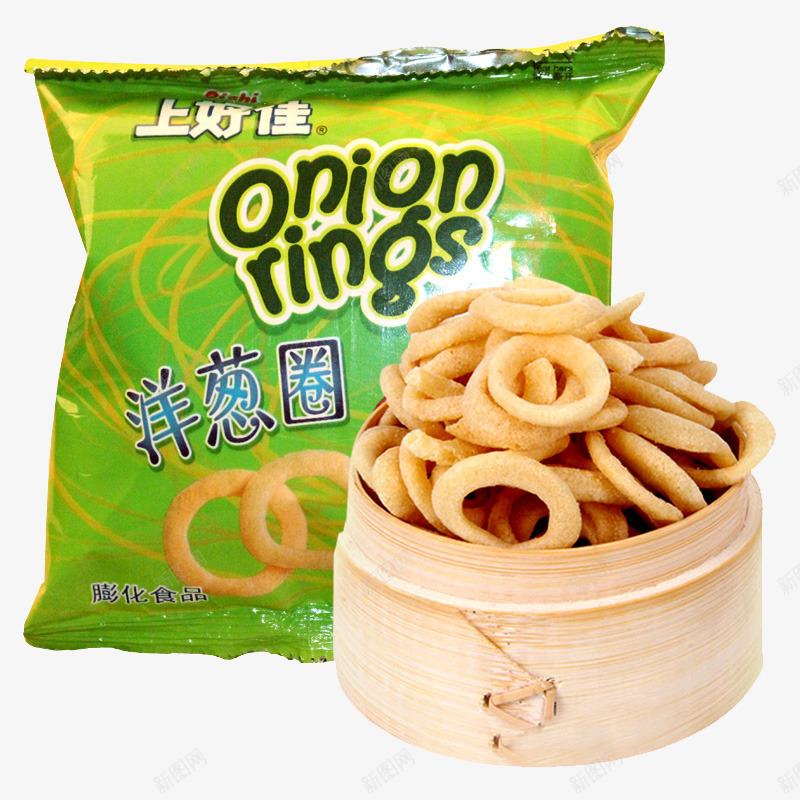 洋葱圈上好佳png免抠素材_88icon https://88icon.com 产品实物 膨化食品 零食