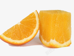 方形橙子图片切好的橙子高清图片