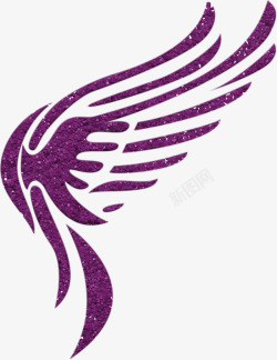 紫色翅膀背景底纹装饰素材