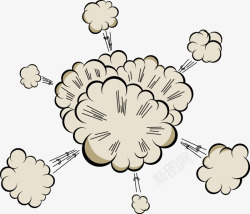 爆炸爆炸签爆炸云素材