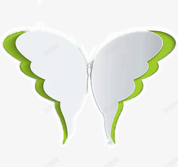 绿色翅膀的蝴蝶png免抠素材_88icon https://88icon.com 剪纸 绿色 翅膀 蝴蝶