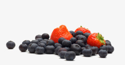 一堆蓝莓蓝莓和草莓高清图片