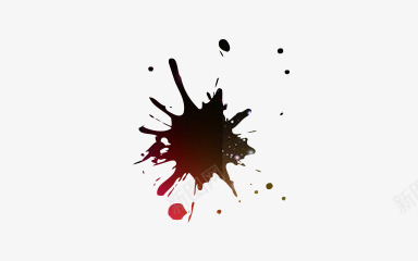 黑红色滴溅效果png免抠素材_88icon https://88icon.com 墨迹 效果 滴溅 黑红色 黑红色系