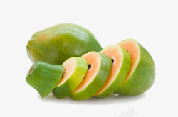 木瓜沙拉照片青涩的木瓜片高清图片