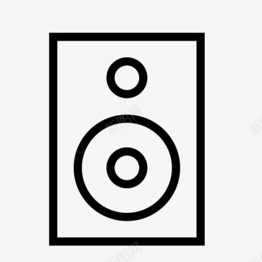 MUSIC电器音频爆炸音乐声音扬声器低音图标图标