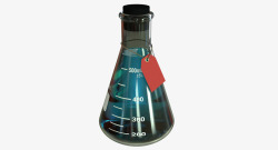 黑色盖子化学玻璃器材实验杯素材