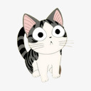 小花猫png免抠素材_88icon https://88icon.com 动物 卡通 可爱小猫 猫咪 花猫