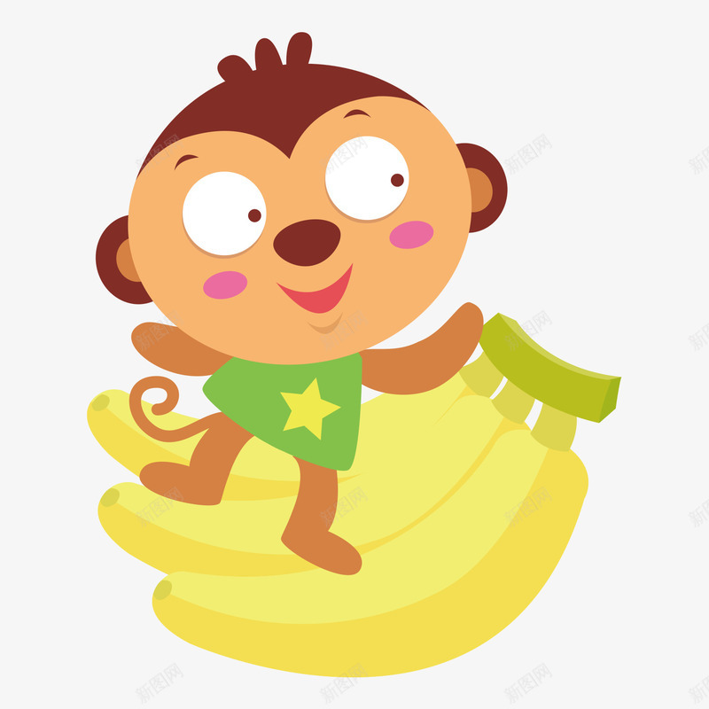 初夏水果猴子香蕉矢量图ai免抠素材_88icon https://88icon.com 初夏水果 卡通 合成 夏日 手绘 果实 水果设计 猴子 餐饮 香蕉 矢量图