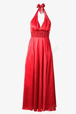 红色礼服长裙素材