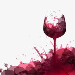 葡萄酒色斑创意图素材