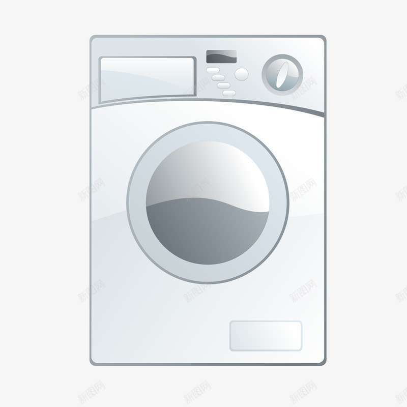 卡通灰色的洗衣机矢量图ai免抠素材_88icon https://88icon.com 卡通 家电 洗衣服 洗衣机设计 灰色 电器设计 矢量图