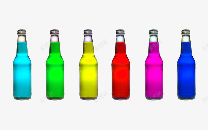 各种颜色的瓶子png免抠素材_88icon https://88icon.com 五颜六色 玻璃瓶 红色 蓝色