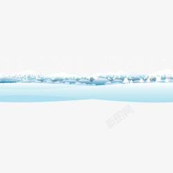白雪风景素材冬天下雪的漂亮风景图矢量图高清图片