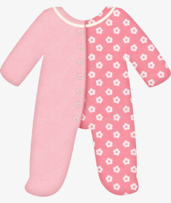 可爱粉色宝宝衣服素材