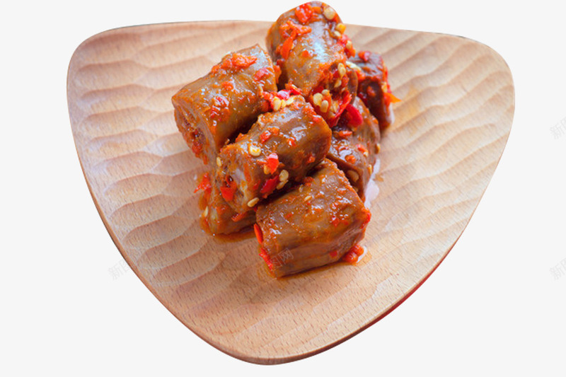 盘子里的卤鸭脖png免抠素材_88icon https://88icon.com 产品实物 小吃 零食 食品