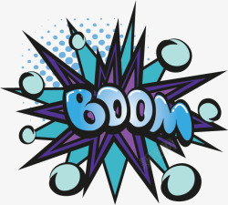 爆炸效果元素矢量图素材