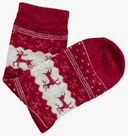 圣诞袜子小鹿素材