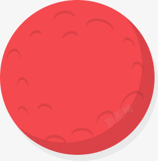 红色圆球标徽素材