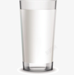玻璃杯子一杯白色玻璃杯子矢量图高清图片