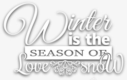 winter艺术字创意冬季艺术字高清图片