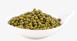 新鲜采摘的绿豆素材