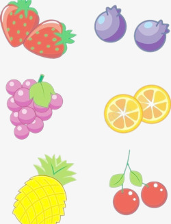 各类水果彩绘图素材