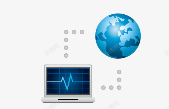 网络科技素材网络科技通讯图标图标