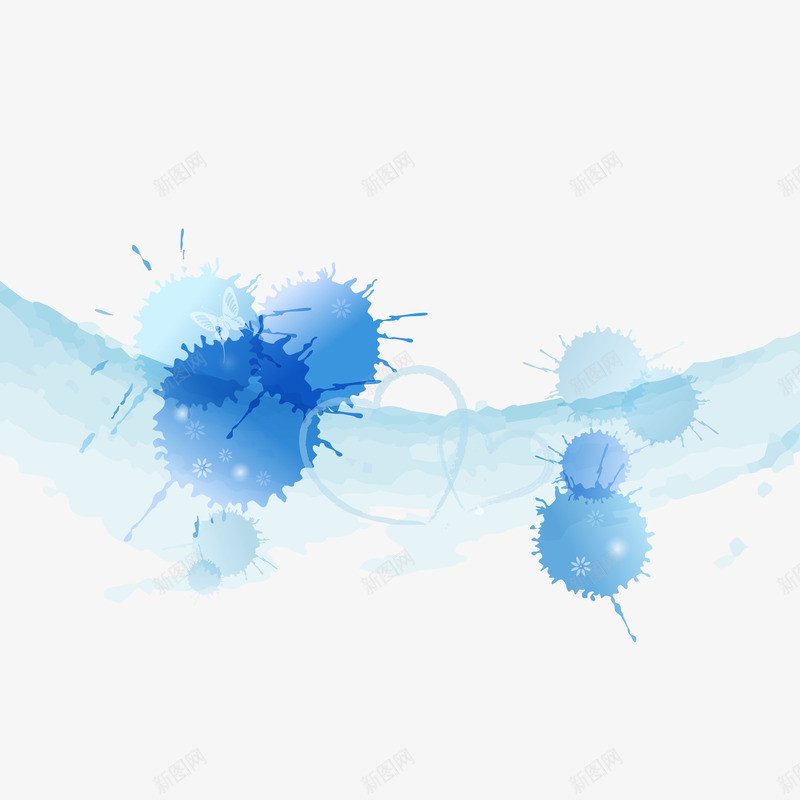 蓝色幻彩墨迹背景png免抠素材_88icon https://88icon.com 墨迹背景矢量图 蓝色幻彩墨迹 蓝色幻彩墨迹背景免费png下载