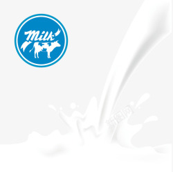 飞溅的新鲜牛奶素材