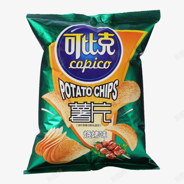 可比克薯片热辣味png免抠素材_88icon https://88icon.com 美味 膨化食品 营养 薯片 零食