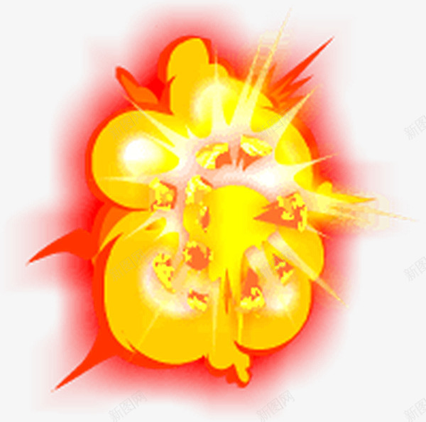 爆炸火花png免抠素材_88icon https://88icon.com 光效 火花 爆炸花 红色