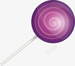 美味紫色棒棒糖素材