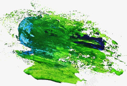 绿色水彩墨迹背景装饰矢量图素材