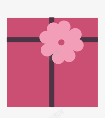 庆祝生日红色礼物盒子图标图标