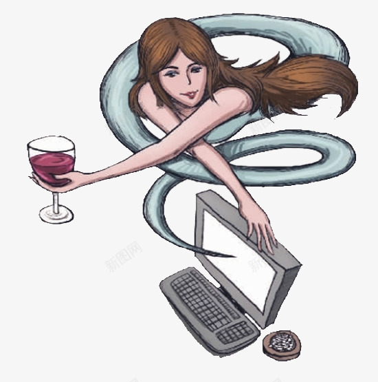 熬夜的女孩png免抠素材_88icon https://88icon.com 喝饮料的人 夜生活 小女孩 熬夜 熬夜不脱发 熬夜工作 电脑 红酒 葡萄酒 蚊香 蚊香盘 计算机