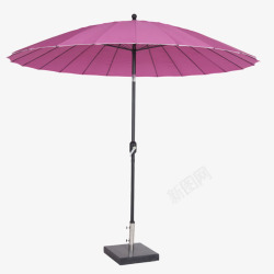紫色折叠出门遮阳伞实物素材